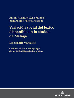 cover image of Variación social del léxico disponible en la ciudad de Málaga